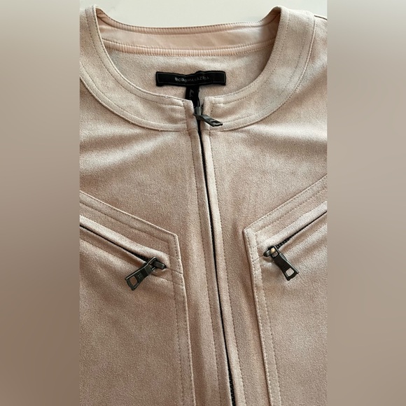 BCBGMaxAzria Blush Midi Dress with 3/4 Sleeves - Picture 5 of 12